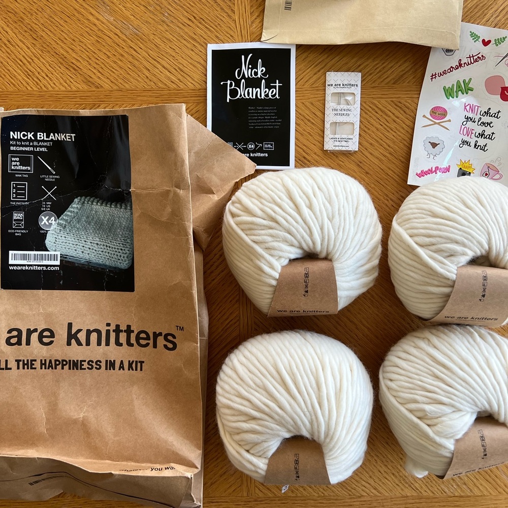 We Are Knitters Kit - Nick Blanket